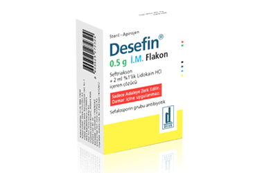 DESEFIN IM 0.5 gr 1 flakon kutu görseli