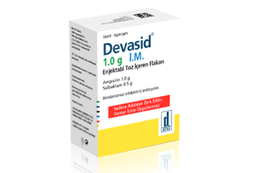 DEVASID 1 gr IM toz içeren 1 flakon kutu görseli