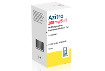 AZITRO 5 ml 200 mg 30 ml süspansiyon kutu görseli