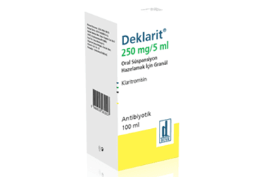 DEKLARIT 250 mg 100 ml süspansiyon kutu görseli