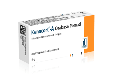 KENACORT-A ORABASE % 0.1 5 gr pomad {Deva} kutu görseli