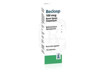 BECLOSP 100 mcg burun spreyi süspansiyon (120 doz) kutu görseli