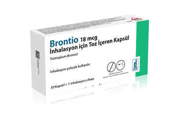 BRONTIO 18 mcg 30 inhilasyon için toz içeren 30KAPSUL kutu görseli