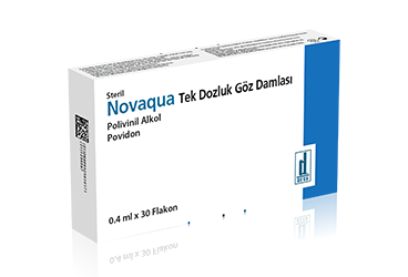 NOVAQUA tek dozluk göz damlası 30 flakon kutu görseli