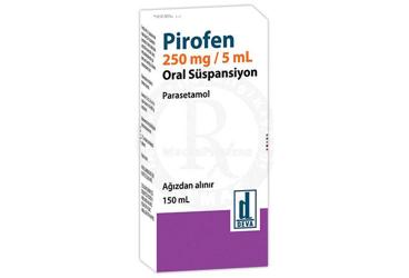 PIROFEN 250/5 ml pediatrik oral süspansiyon (150 ml) kutu görseli