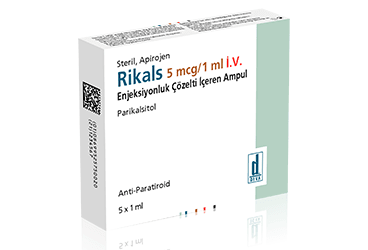 RIKALS 5 mcg/ml IV enjeksiyonluk çözelti içeren ampül 1 ml 5 ampül kutu görseli