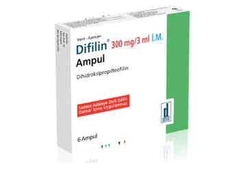 DIFILIN 300 mg 6 ampül kutu görseli