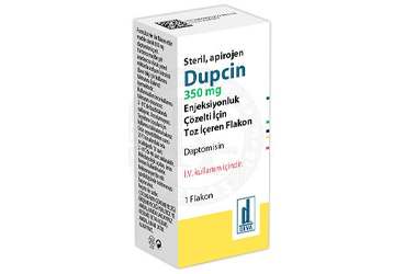 DUPCIN 350 mg enjeksiyonluk çözelti için toz içeren flakon (1 flakon) kutu görseli