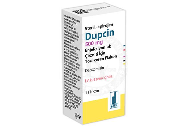 DUPCIN 500 mg enjeksiyonluk çözelti için toz içeren flakon (1 flakon) kutu görseli