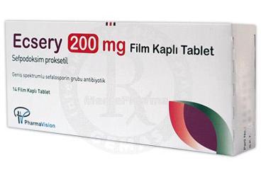 ECSERY 200 mg 14 tablet kutu görseli