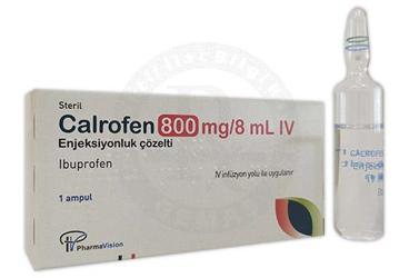 CALROFEN 800 mg/ 4 ml enj. çözelti içeren 1 ampül kutu görseli