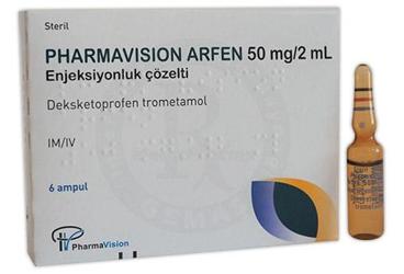 ARFEN 50 mg/ 2 ml enjeksiyonluk çözelti 6 ampül kutu görseli