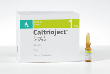 CALTRIOJECT 1 mcg/ml 25 ampül kutu görseli