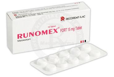 RUNOMEX FORT 15 mg 10 tablet {8699530010133} kutu görseli