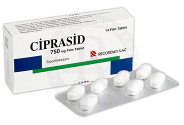 CIPRASID 750 mg 14 film tablet {8699530090173} kutu görseli