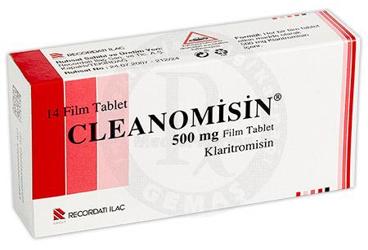 CLEANOMISIN 500 mg 14 film tablet {8699530090197} kutu görseli