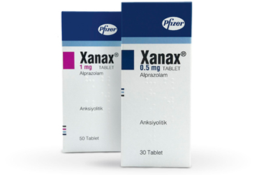 XANAX 1 mg 50 tablet {Pfizer} kutu görseli