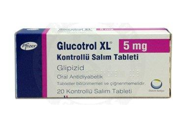 GLUCOTROL-XL 5 mg 20 tablet kutu görseli