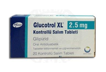 GLUCOTROL-XL 2.5 mg 20 tablet kutu görseli