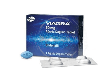 VIAGRA 50 mg 4 ağızda dağılan tablet kutu görseli