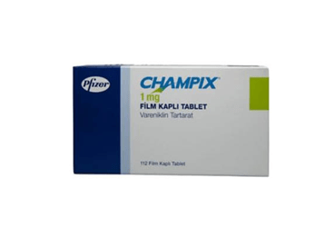 CHAMPIX 1 mg 112 film kaplı tablet kutu görseli