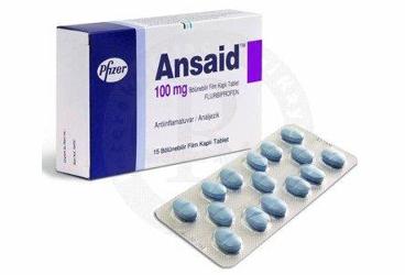 ANSAID 100 mg 15 bölünebilir film kaplı tablet kutu görseli