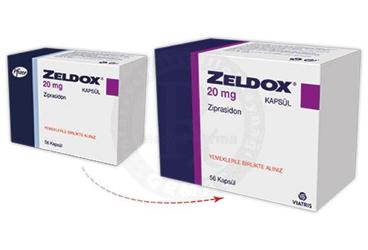 ZELDOX 20 mg 56 kapsül kutu görseli