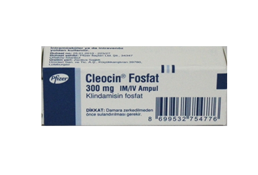 CLEOCIN FOSFAT 300 mg IM/IV 1 ampül kutu görseli
