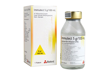 IMMUTECT 5 G/100 ml IV infüzyonluk çözelti (1 flakon) kutu görseli