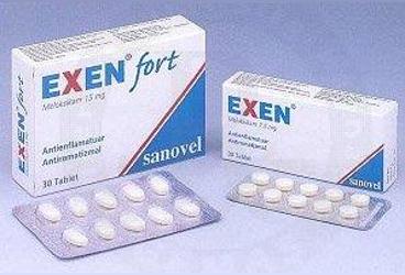 EXEN FORT 15 mg 30 tablet kutu görseli