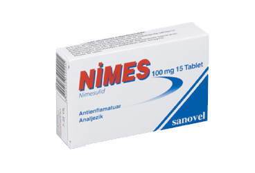 NIMES COMBO 100 mg/ 8 mg 14 tablet kutu görseli