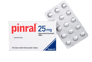 PINRAL 25 mg 30 çiğnenebilir/çözünebilir tablet kutu görseli