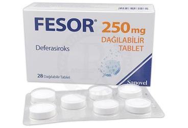 FESOR 250 mg DAGILABILIR tablet (28 tablet) kutu görseli