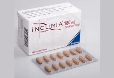 INCURIA 180 mg 84 tablet kutu görseli