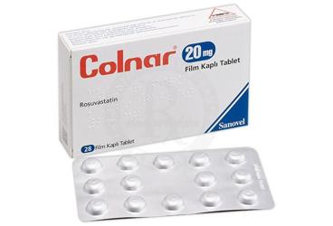 COLNAR 20 mg 28 film kaplı tablet kutu görseli