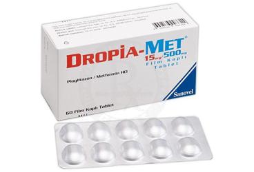 DROPIA-MET 15/500 mg 60 film tablet kutu görseli