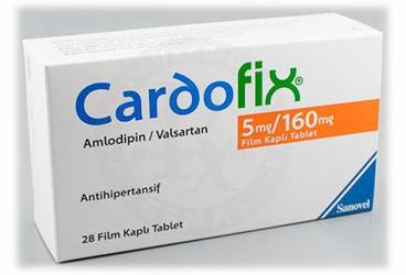 CARDOFIX 5 mg/160 mg 28 film kaplı tablet kutu görseli