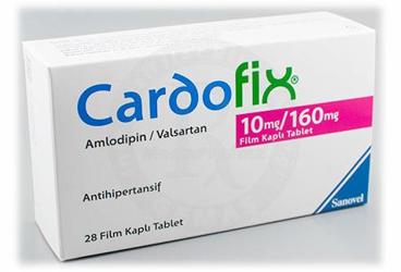 CARDOFIX 10 mg/160 mg 28 film kaplı tablet kutu görseli