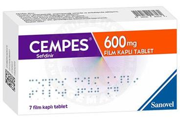 CEMPES 600 mg film kaplı tablet (7 tablet) kutu görseli