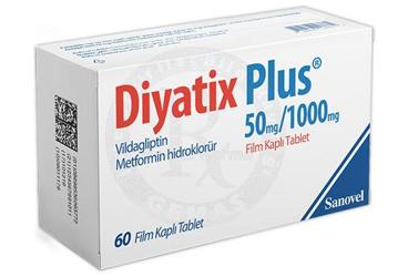 DIYATIX PLUS 50 mg/1000 mg film kaplı tablet (60 tablet) kutu görseli