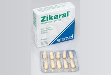 ZIKARAL 20 mg 10 kapsül kutu görseli