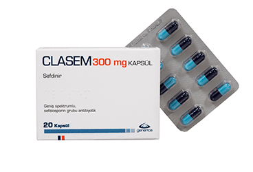 CLASEM 300 mg 20 kapsül kutu görseli