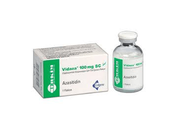 VIDAZA 100 mg SC enjeksiyonluk süspansiyon için toz içeren 1 flakon kutu görseli