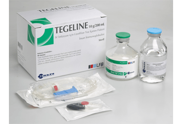 TEGELINE 10 G 200 ml IV enj. için liyofilize toz içeren flakon kutu görseli