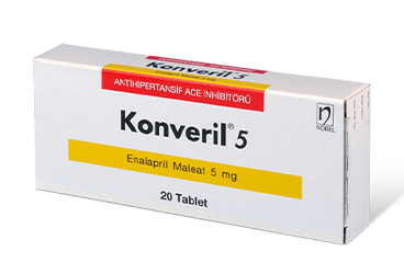 KONVERIL 5 mg 20 tablet kutu görseli