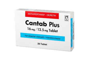 CANTAB PLUS 16 mg/12.5 mg 28 tablet kutu görseli
