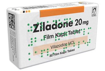 ZILADONE 20 mg film kaplı tablet (30 tablet) kutu görseli