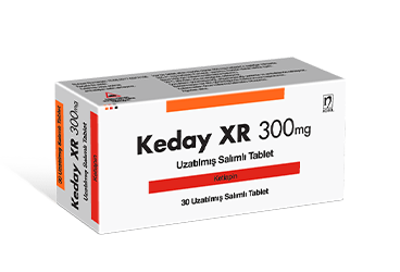 KEDAY XR 300 mg uzatılmış salınımlı 30 tablet kutu görseli