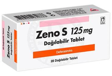 ZENO S 125 mg dağılabilir tablet (28 tablet) kutu görseli