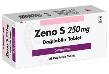 ZENO S 250 mg dağılabilir tablet (28 tablet) kutu görseli